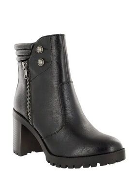 Mia Hazzel Zip-Up Bootie Classic Black Anke Boots Women’s Size 6